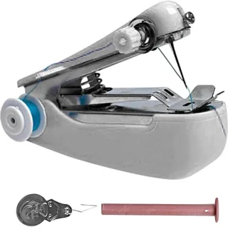 Draagbare handnaaimachine wit