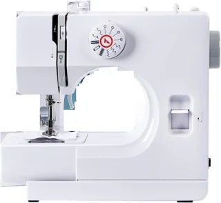 Draagbare mini naaimachine grijs
