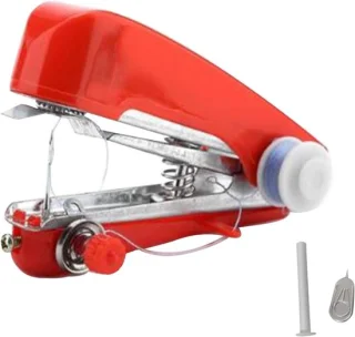 Draagbare mini naaimachine rood