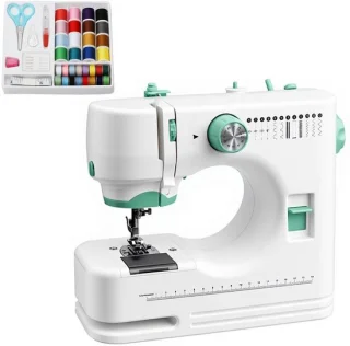 Draagbare mini-naaimachine voor beginners met accessoires