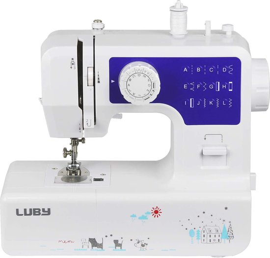 Draagbare Naaimachine Wit 12 Steken Inclusief Accessoires