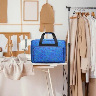 Draagbare Naaimachinetas (Roze/Blauw)