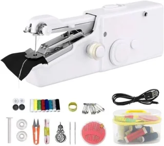 Elektrische Mini Handnaaimachine (Wit)