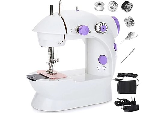 Elektrische mini-naaimachine 230 V wit review