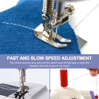 Wat vinden we goed aan de Elektrische Mini Naaimachine 255 x 215 cm - Blauw