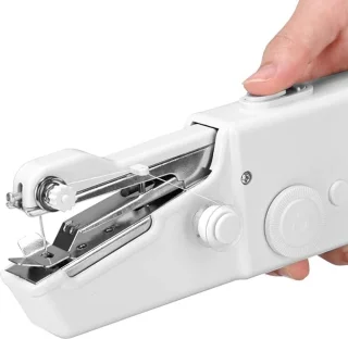 elektrische mini naaimachine draagbaar wit