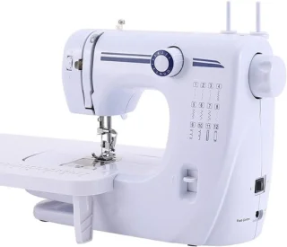 Elektrische mini naaimachine wit