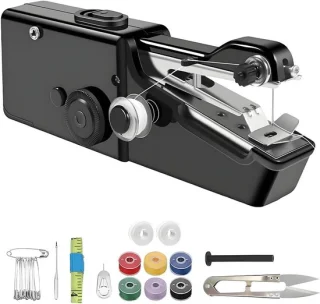 Elektrische mini naaimachine - zwart