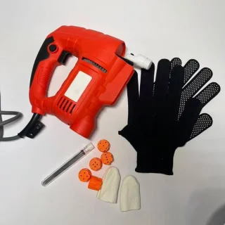 Elektrische naaldviltmachine zwart