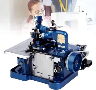 Elektrische overlockmachine - blauw