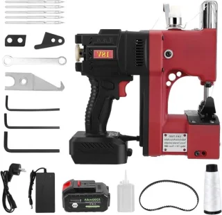 Elektrische tasnaaimachine - draagbare sealer, rood