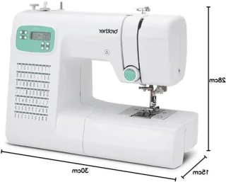 Elektronische naaimachine wit groen