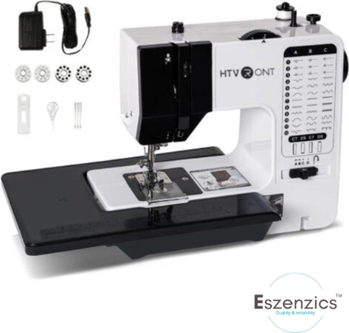 De Eszenzics Naaimachine V38 Elektrisch Compact in één oogopslag