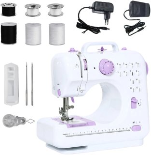 De Fytura - Mini Naaimachine Wit/Paars in één oogopslag