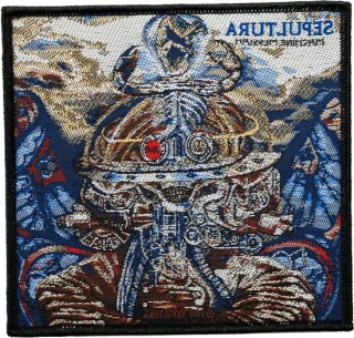 Geweven patch 10 x 10 cm zwart