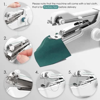 Gigicial Mini draagbare naaimachine - wit