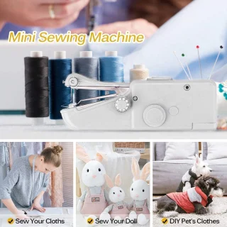 Gigicial Mini draagbare naaimachine - wit