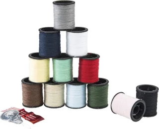 Hand naaimachine garen set 12 kleuren assorti