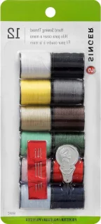 Hand naaimachine garen set 12 kleuren assorti