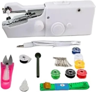 Handbediende naaimachine - wit