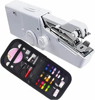 Handheld mini naaimachine wit