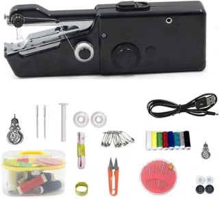 Handnaaimachine draagbaar mini - zwart