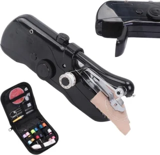 Handnaaimachine draagbaar mini, zwart