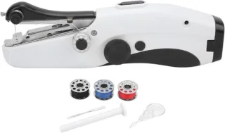 Handnaaimachine - Handnaaimachine - Draagbare Naaimachine - Draadloos Mini-Naai-Apparaat, Gebruiksvriendelijk En Snel - Elektrische Dubbele Naaimachine Voor Het Naaien Van Kleding - DIY En Op Reis - (Zwart)