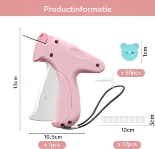Handnaaimachine labelpistool (roze)