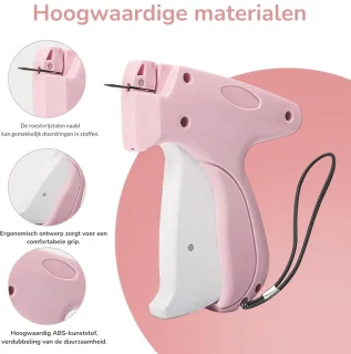 Handnaaimachine labelpistool (roze)