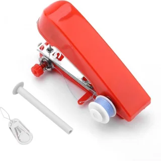 Handnaaimachine mini 11 cm rood