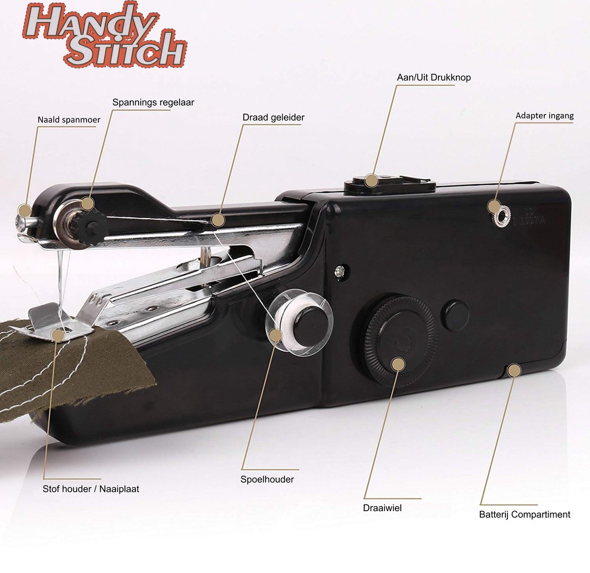 Handy Stitch Premium Handnaaimachine Draagbaar