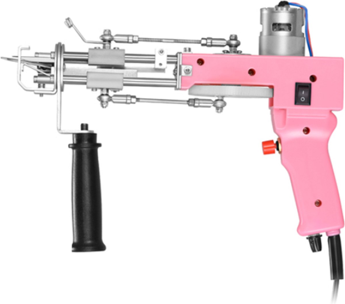 De Happyment Tufting Gun 2-in-1 Borduur- en Tuftpistool Roze in één oogopslag
