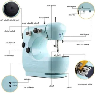 Huishoudelijke elektrische naaimachine voor beginners