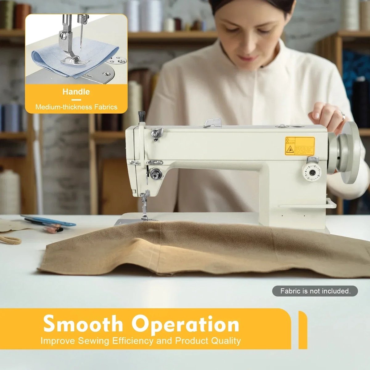 Wat vinden we goed aan de Industriële Naaimachine Medium – Dubbele Draad – Gietijzeren Behuizing