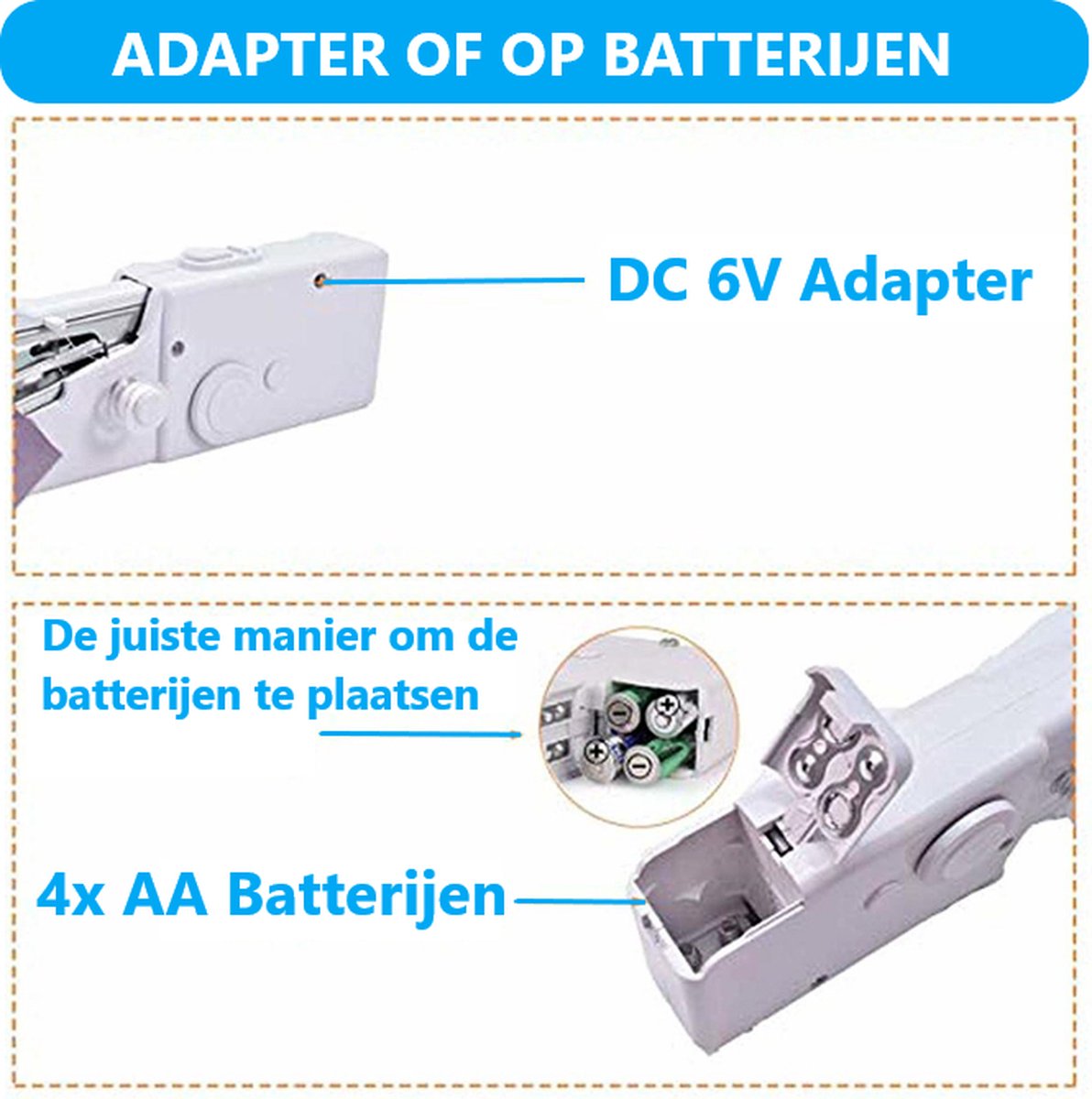 JC Handy Stitch Handnaaimachine - Draagbare Reisnaaimachine