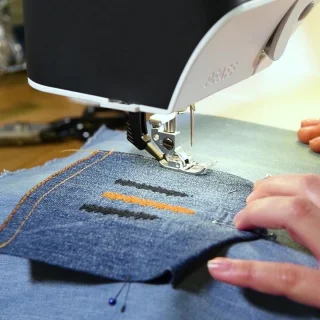 Jeansgaren set – naaimachine draad – 100 meter rol – denim kleurenkaart