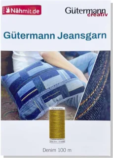 Jeansgaren set – naaimachine draad – 100 meter rol – denim kleurenkaart