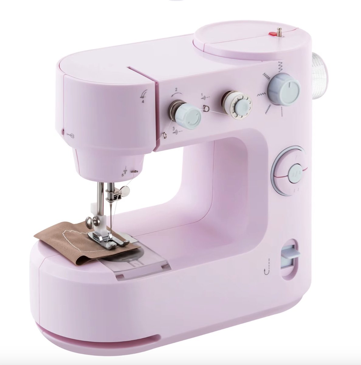 De J&R Mini Draagbare Naaimachine Paars in één oogopslag