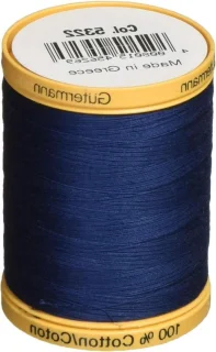 Katoenen naaigaren marineblauw