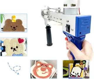 Kibus Tufting Gun 2in1 Zwart Starterskit
