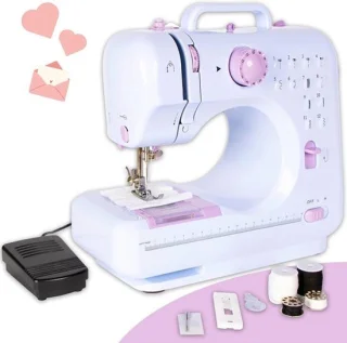 Kindernaaimachine Wit met lichtpaars