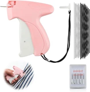 Kledingfixer mini-naaimachine roze