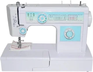 Kleine huishoudelijke naaimachine zwart