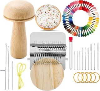 De Knit Patch - Mini Stopweefgetouw Breiset in één oogopslag