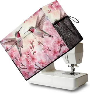 Kolibrie Bloem Naaimachinehoes 45 x 22 x 32 cm