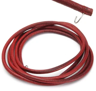 Leren naaimachine riem - 183 cm x 6 mm - bruin