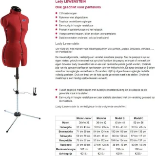Lewenstein Paspop Lady A 36-42