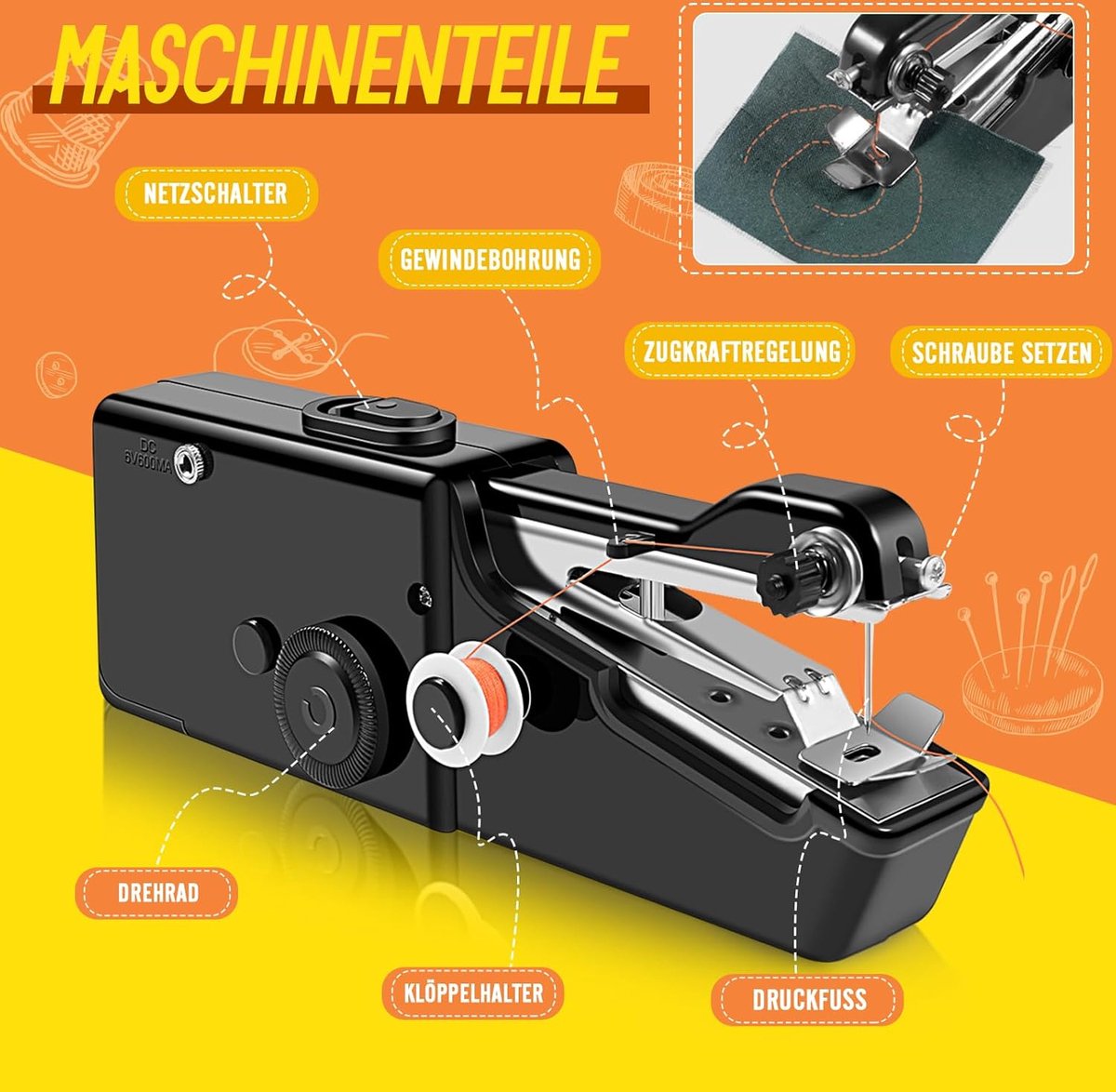 Lexium Handnaaimachine Mini Elektrisch