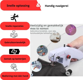 LifeStages Draagbare Elektrische Handnaaimachine